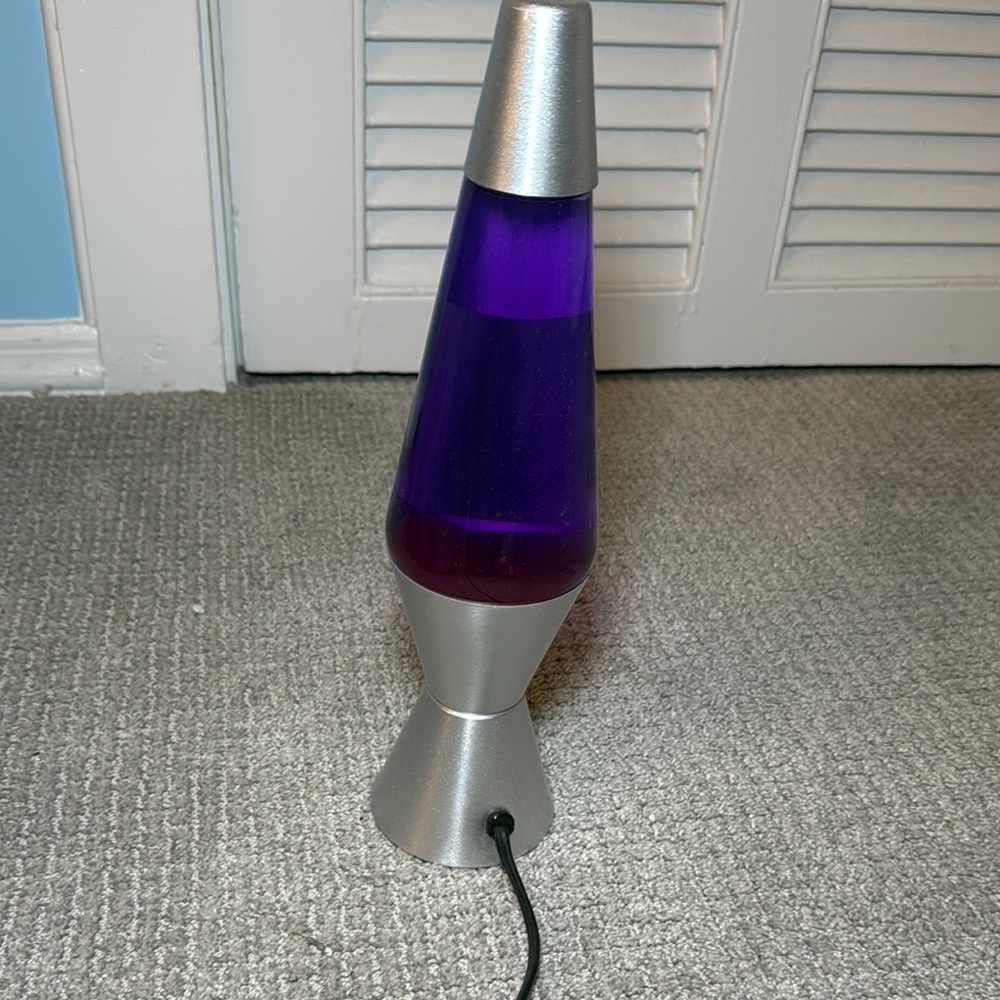 Silver and Purple Lava Lamp